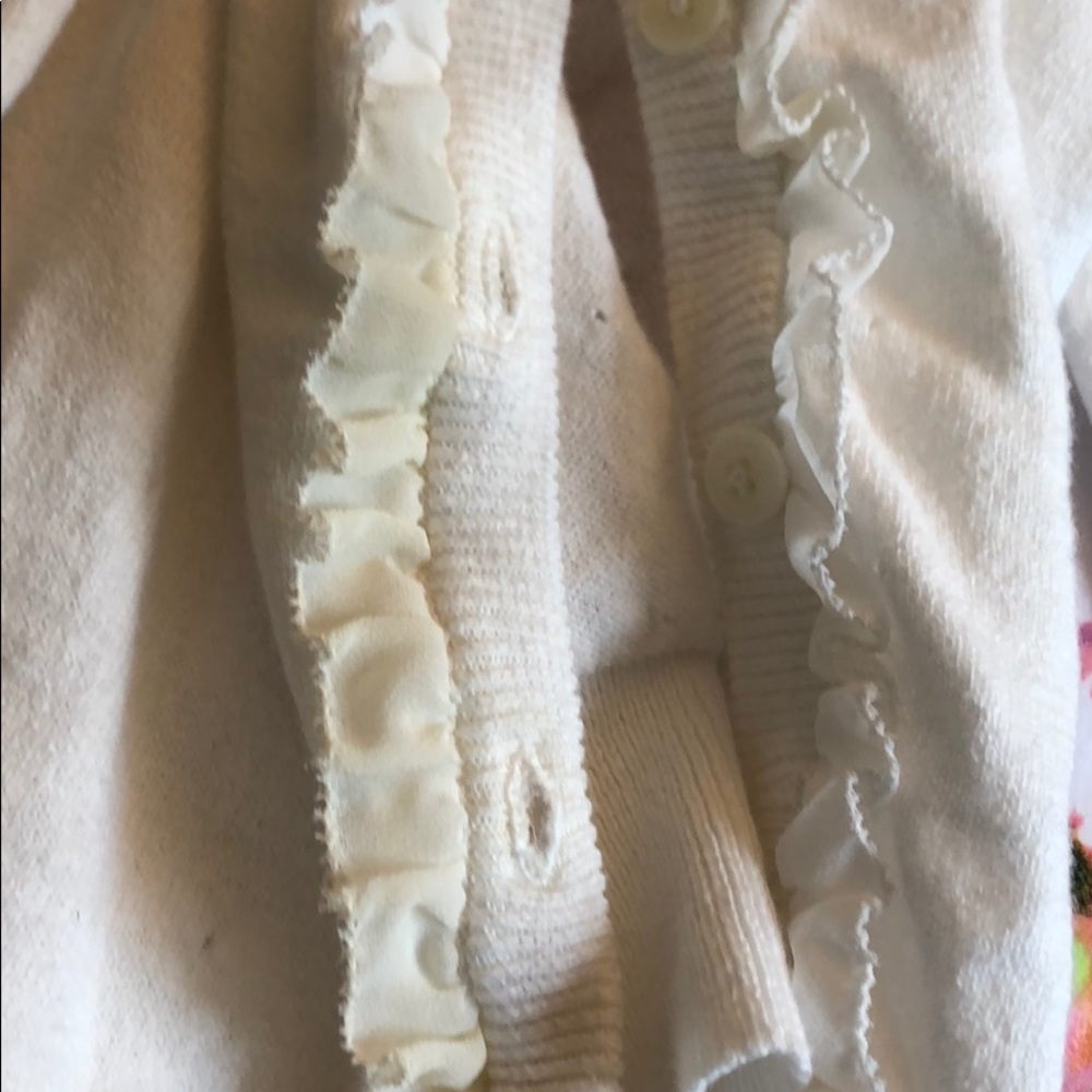 Girls white cardigan - Picture 3 of 3